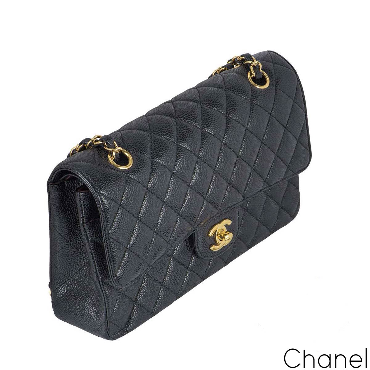 Chanel Black Caviar Jumbo Classic Double Flap Bag